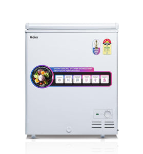 Haier HFC-230SM5, 5 Star Rating Single Door Convertible Deep Freezer, Heavy Duty Compressor with inside metal Liner, Compact Design with Removable Gasket (White)