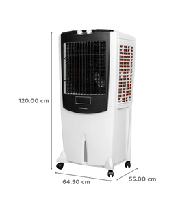 Bajaj Shield Series Mighty 122 Litres Desert Air Cooler with Turbo Fan Technology (Antibacterial Honeycomb Technology, White)