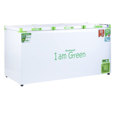 Rockwell 805 Ltr Convertible GREEN Deep Freezer, Triple Door -GFR910UC (10 yr Warranty on cooling coil,Upto 53% Power Saving,100% copper coil)