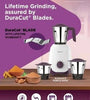 New BAJAJ Ninja Series Carve 750 Mixer Grinder (3 Jars, White & Purple)