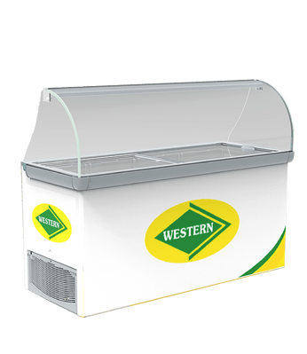 WESTERN F450GT25 GLASS TOP FREEZER