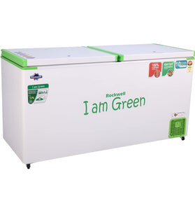 ROCKWELL 523 Ltr 5 Star Convertible GREEN Deep Freezer, Double Door - GFR550DDUC (10 yr Warranty on cooling coil,Upto 53% Power Saving,100% copper coil)