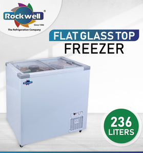 Rockwell SFR250GT Glass Top Deep freezer-236 Ltr (Heavy Duty Compressor, Low power Consumption)