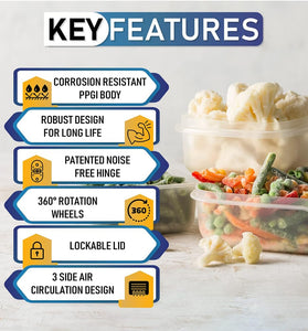 Rockwell 60 Ltrs. Hard top Single Door Deep Freezer SFR70