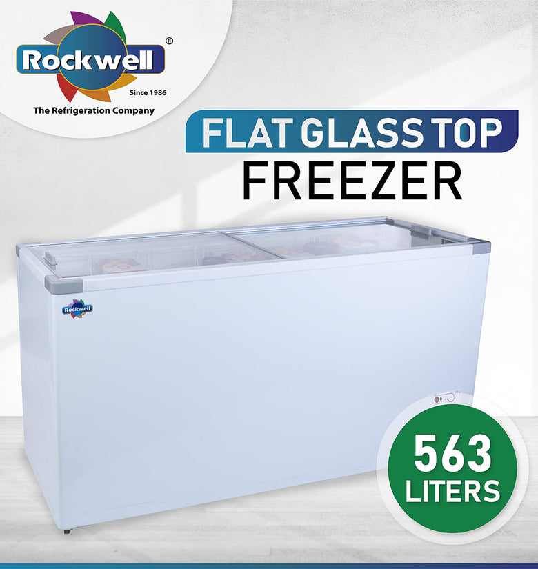 Rockwell SFR GT Glass Top Deep freezer (Heavy Duty Compressor, Low power Consumption)