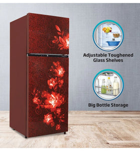 Voltas Beko RFF295C/WPCWR0I0000GD 250L 3 Star Frost Free Double Door Refrigerator Celin Wine with 5 year comprehensive warranty