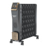 Havells 13 Fin Hestio Wave Fin OFR (Oil Filled Radiator)|Room Heater|2900 W|3 Heat Settings & PTC Fan Heater|Inclined Control Panel|Retractable Wheels| Comfortable Breathing|360° Heating (Black)