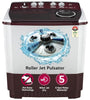LG 10.5 kg 5 Star Wind jet dry Semi-Automatic Top Load Washing Machine (P105ASRAZ, Burgundy, Roller Jet Pulsator)
