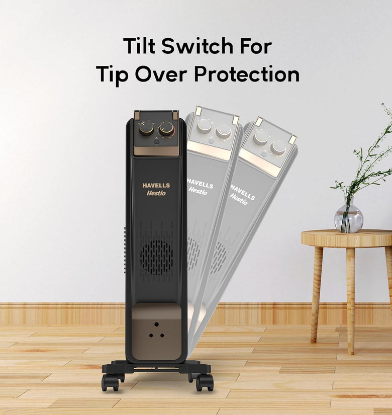 Havells 9 Fin Hestio Wave Fin OFR (Oil Filled Radiator)|Room Heater|24 ...