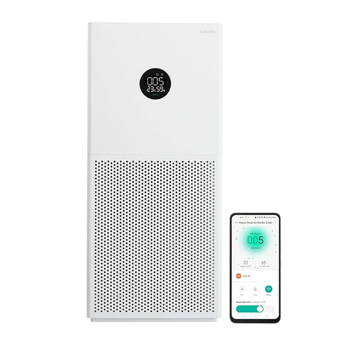 Xiaomi 4 Lite Smart Air Purifier for Home, AQI Display, HEPA & Carbon Filter, trap 99.99% Virus Dust & Odor, Large coverage area up to 462 Sq ft, App Control, RoHS & Allergy Care Certified, Alexa & GA