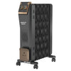 Havells 9 Fin Hestio Wave Fin OFR (Oil Filled Radiator)|Room Heater|2400 W|3 Heat Settings & PTC Fan Heater|Inclined Control Panel|Retractable Wheels| Comfortable Breathing|360° Heating (Black)