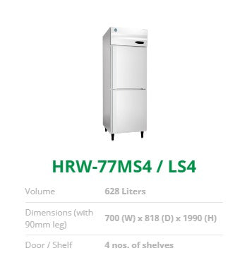 HOSHIZAKI HFW-77MS4/LS4 628 L 2 Half Door Freezer Commercial chiller BY HOSHIZAKI (WESTERN) for CAFES/RESTAURANTS/COMMERCIAL KITCHEN