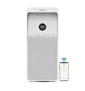 Honeywell Air Purifier For Home,4 Stage Filtration,Covers 1085sq.ft,PM 2.5 Level Display,with WIFI & ALEXA,H13 HEPA & Activated Carbon Filter,Removes 99.99% Pollutants,Micro Allergens-Air Touch U1