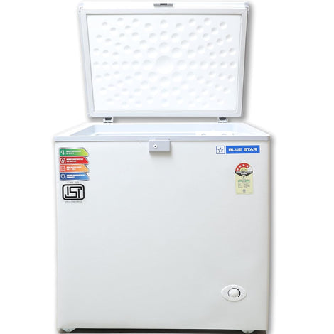 Blue Star CF4-180NEYW Single Door Deep Freezer (161 Liter, White, 4-star)