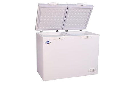Rockwell Combi Cooler, Dual Functionality of Freezer & Cooler, Double Door, Heavy Duty Compressor, Low Power Consumption (COMBI300A, White)