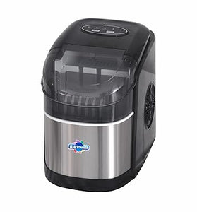 Rockwell IM12BSS Portable Ice Maker Machine | 9 Bullet ice cubes in 8 mins. | Ice Maker for Home/Kitchen/Office/Party - Silver