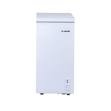 Rockwell 70 Hard Top Deep Freezer, 4 Years Warranty, Convertible Freezer/Cooler, Low Power Consumption Chest Freezer