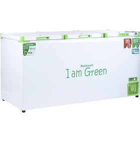 Rockwell 750 Ltr, 5 Star, Convertible GREEN Deep Freezer, Triple Door, with 10 yrs. Warranty on Cooling Coil and Upto 53% Power Saving - GFR910UC