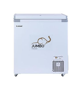 Rockwell 250SDU Hard Top Deep Freezer, 4 Years Warranty, Convertible Freezer/Cooler, Low Power Consumption Chest Freezer
