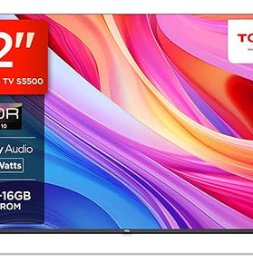 TCL 79.97 cm (32 inches) Metallic Bezel-Less S Series Full HD Smart LED Google TV 32S5500 (Black)