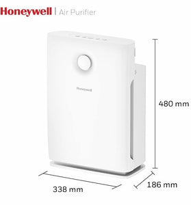 Honeywell Air Purifier for Home, 5 Stage Filtration, Covers 465 sq.ft, High Efficiency Pre-Filter, Dual HEPA Filter, Activated Carbon Filter, Removes 99.99% Pollutants & Micro Allergens - Air touch V3
