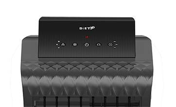 Symphony Diet 3D 55i+ Tower Air Cooler 55-litres with Magnetic Remote, 3-Side Cooling Pads, Auto Pop-up Touchscreen, Multistage Air Purification, & Low Power Consumption (Black & White) - 1sh