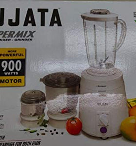 Sujata SuperMix SM 900-Watt Mixer Grinder with 3 Jars (White) - 1shoppingstore