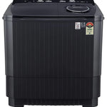 LG 11 kg 5 Star Semi-Automatic Top Loading Washing Machine (P1155SKAZ, Middle Black, Roller Jet Pulsator), large