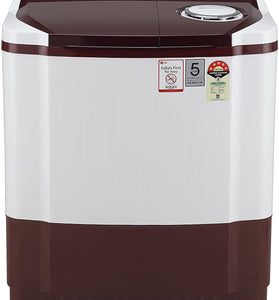 LG P8035SRAZ 8 kg Semi Automatic Washing Machine, White