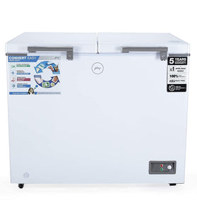 Godrej 400 L Double Door Freezer (DH Epenta 425C 31 CMFH2LM Rw, White, Convertible)