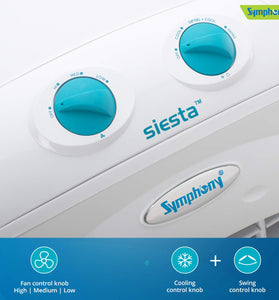 Symphony Siesta 70 XL Powerful Desert Air Cooler 70-litres with Powerful Fan, 3-Side Honeycomb Pads, Multistage Air Purification & Low Power Consumption (White) - 1shoppingstore