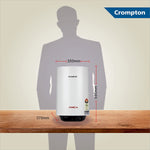 Crompton Amica 25-L 5 Star Rated Storage Water Heater with Free Installation and Connection Pipes (White) - 1shoppingstore