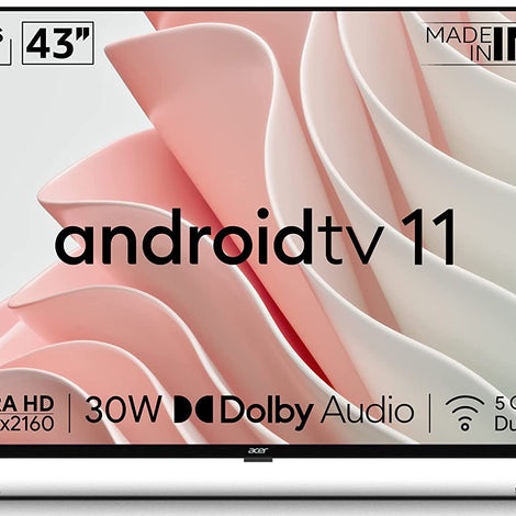 Acer 109 cm (43 inches) I Series 4K Ultra HD Android Smart LED TV AR43AR2851UDFL (Black)