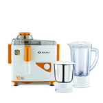 Bajaj Neo JX4 450-Watt Juicer Mixer Grinder with 2 Jars (White/Orange) - 1shoppingstore