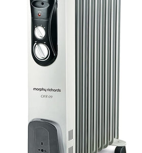 Morphy Richards OFR 09 2000-Watt Oil Filled Radiator (Grey) - 1shoppingstore