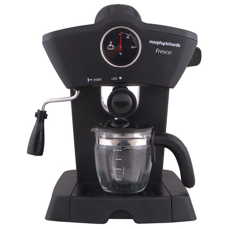 Morphy Richards Fresco 800-Watt 4-Cups Espresso Coffee Maker (Black) - 1shoppingstore
