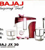 BAJAJ by BAJAJ JX30 JX 30 500 Juicer Mixer Grinder (3 Jars, WHITE PINK) - 1shoppingstore